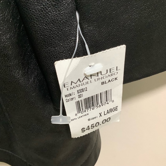 Emanuel Ungaro 100% Genuine Leather Jacket - Picture 10 of 10